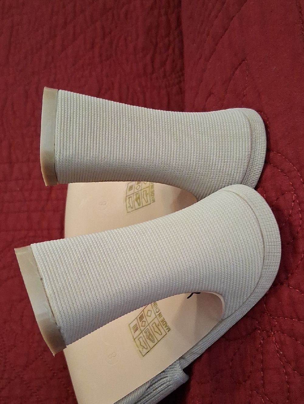 MUSSHOE Beige NWOT Knit Mules - Picture 6 of 10